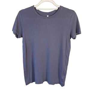 Babaton By Aritzia Blue Grey Slate T-Shirt Size XXS Minimalist Neutral Capsule